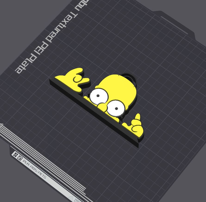 homer jay simpson table stand by 5kyrunn3r art sculptures simpsons springfield die ams ready logo sign matt groening 3d print model - Mito3D