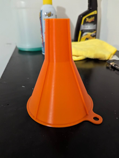 volkswagen washer fluid funnel by jaxel hobby & diy vehicles vw vwgolf 3d print model - Mito3D