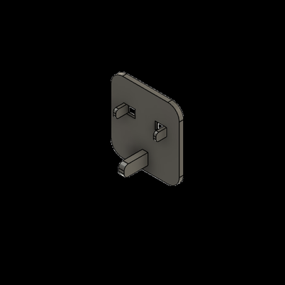 uk frontplatte schlüssel stecker by leonard aktie werkzeuge 13a 13 ampere sg elektrisch steckdose adapter to euro 3d print model - Mito3D