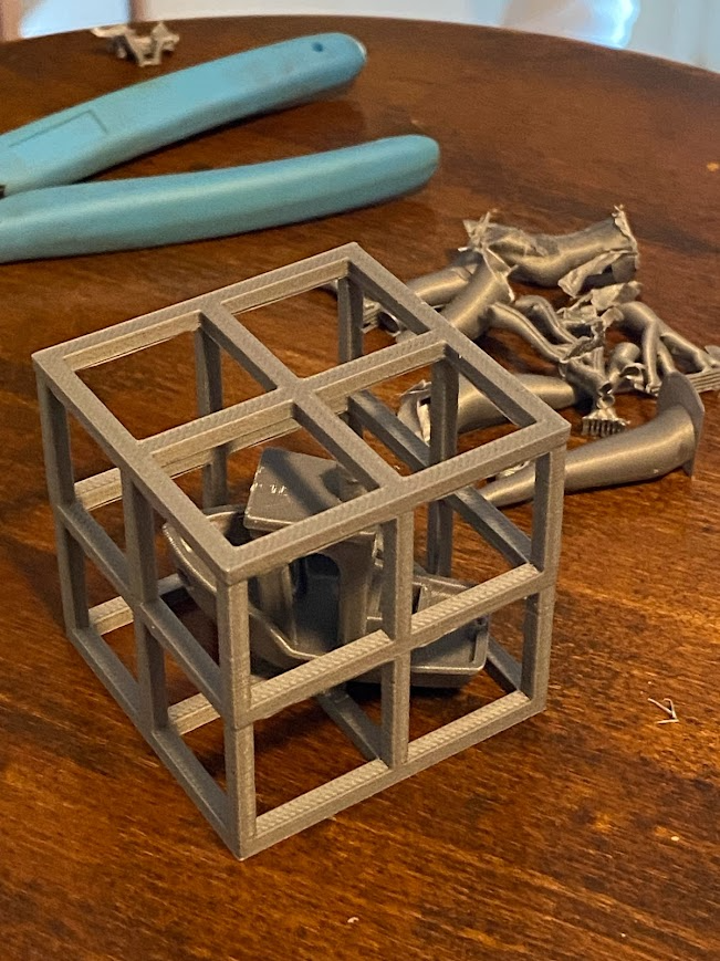 3dbenchy libre arbres rester in cage by elio196721 3d imprimante tester modèles bancal 2024 soutien bateau 3D print model - Mito3D