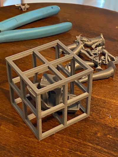 3dbenchy free trees remain in cage by elio196721 3d printer test models benchy 2024 support boat 3d print model - Mito3D