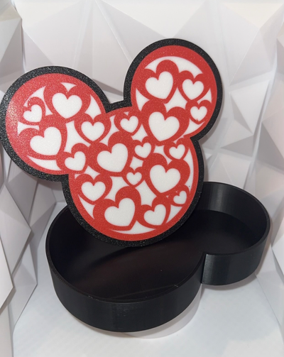 topolino cuore scatola regalo by tuo piacimentoprints domestico arredamento minnie topo san valentino giorno contenitore velentine caramella carta idee idea sacchetto 3d print model - Mito3D