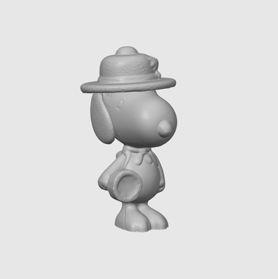 snoopy explorateur figure by dubmehard art sculptures cacahuètes sculpture badenpowell 3d print model - Mito3D