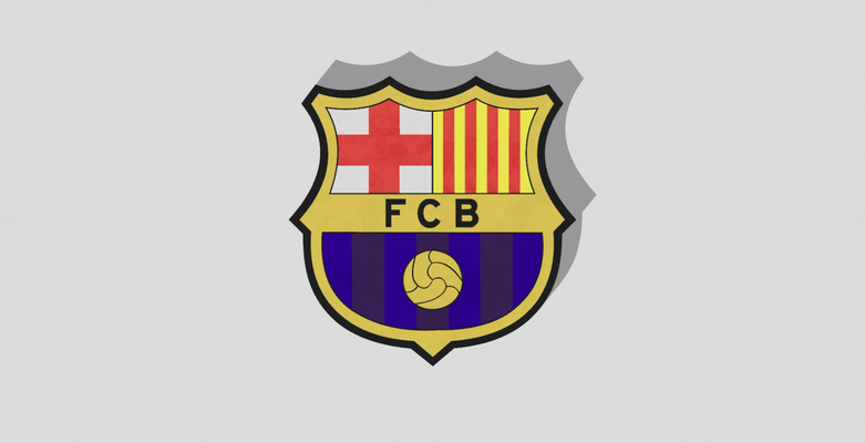 fcb 3d lightbox by rtrigo3d household decor soccer lampe luz foot rtr3d fcbarcelona barca barcelona 3d print model - Mito3D