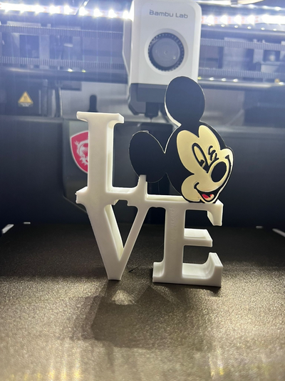 mickey souris l'amour ornement by fatalchaos25 ménage décor accueil maison accessoires disney valentines journée valentinesday2023 saint valentin 3d print model - Mito3D