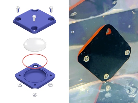 waterproof airtag key ring case by buildybryce tools gadgets water holder mount apple keyring proof airtags airtagkeyring 3d print model - Mito3D