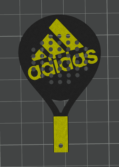 llavero p del adidas by josedj art coin & badges 3d print model - Mito3D