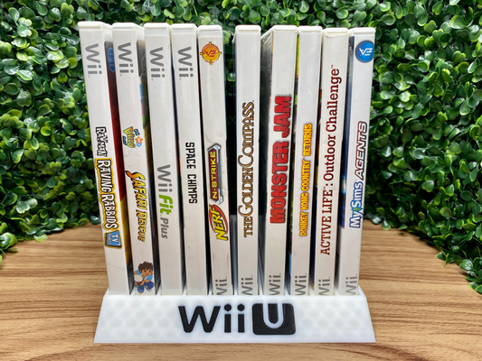 wiiu nintendo jogos suporte disco caso bainha by utilizador 1068934888 passatempo faça eletrônicos jogador vídeo wii 3d print model - Mito3D