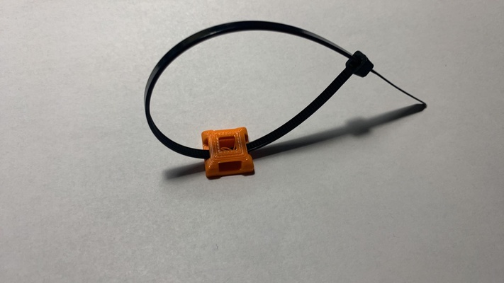 einfach kabel krawatte halter unterstützung by letsgo00 hobby diy elektronik kabelbinder 3d print model - Mito3D