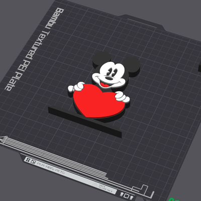 mickey maus tabelle stand by 5kyrunn3r kunst skulpturen minnie disney micky ams bereit walzer 3d print model - Mito3D