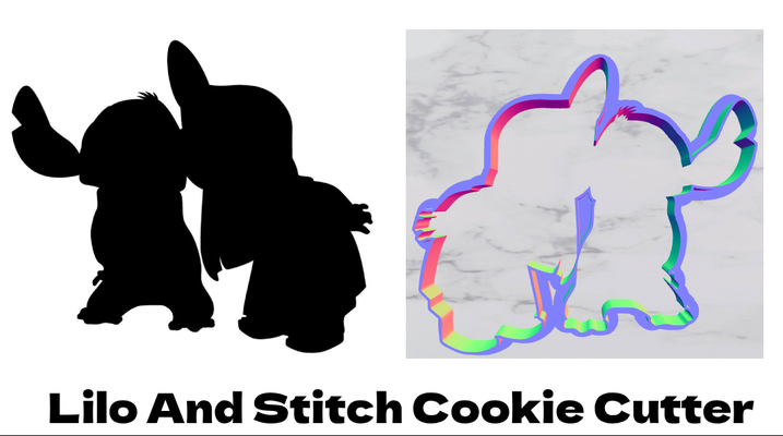 lilo stitch stencil by goldiesvinyl hobby & diy cookie cutter clay disney 3d print model - Mito3D