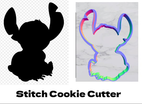 sitting stitch cookie cutter by goldiesvinyl hobby & diy clay lilo disney 3d print model - Mito3D