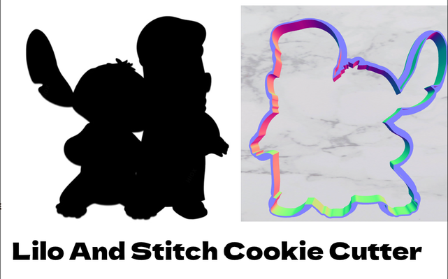 lilo stitch cookie cutter v2 by goldiesvinyl hobby & diy clay disney 3d print model - Mito3D