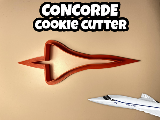 concorde biscotto taglierina by m4trix domestico casa modelli aereo cookiecutter pan zenzero tagliapane 3d print model - Mito3D