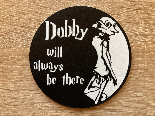 harry potter - dobby coaster by jakubhroch art 2d 3d print model - Mito3D