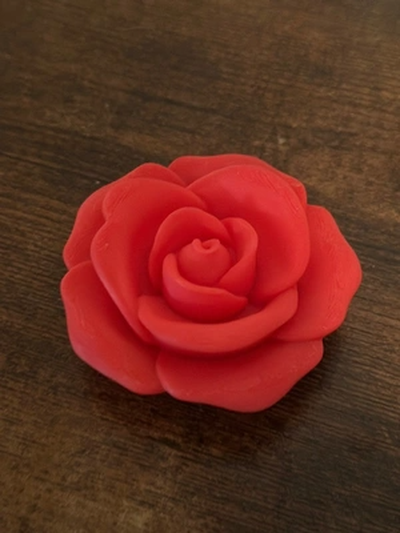 rose magnet remixed by goldiesvinyl household decor flower fridge 3d print model - Mito3D