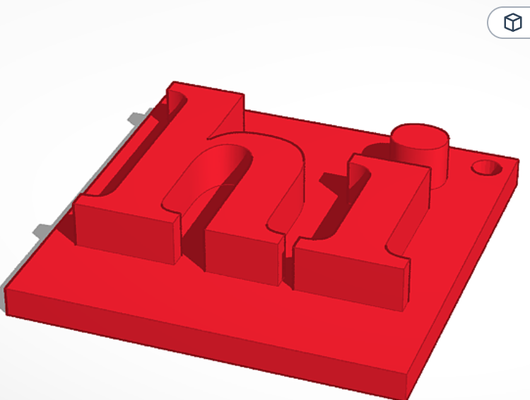 hi sign by maker art models 3d print model - Mito3D