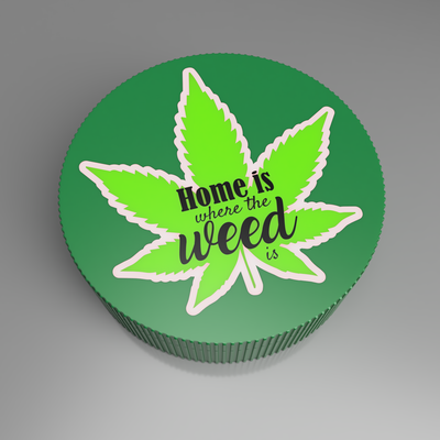 grand mères favori herbe broyeur by zurlingo 3d loisir diy 420 cannabis 3 aimant 3d print model - Mito3D