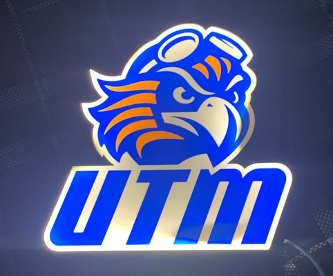 university of tennessee martin skyhawks lightbox by mkskief art signs & logos utm skyhawk captain 3d print model - Mito3D