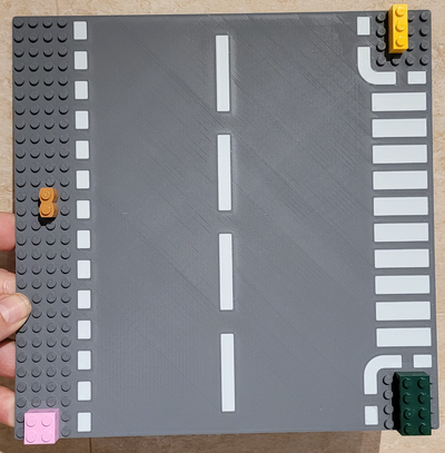 brick base plate t-road street by shinjy01 toys & games mattoncino classic strada gioco compatiblepart baseplate 3d print model - Mito3D