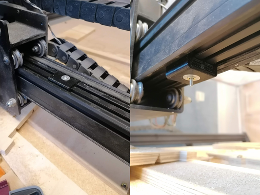 x-carve x rail stiffener to reduce chatter by eried tools machine cnc inventables xcarve 3d print model - Mito3D