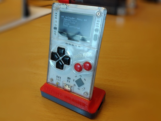 arduboy dock by eried passatempo fai elettronica arduino stazione ricarica dockingstation 3d print model - Mito3D