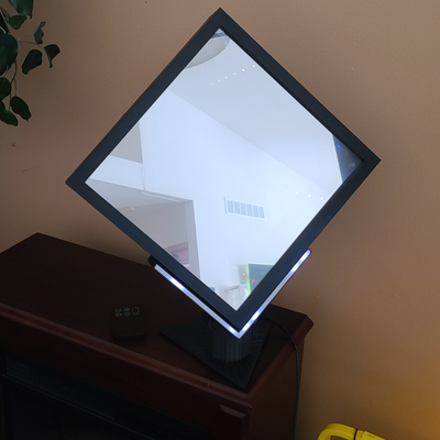 infinity mirror stand led light up by makers mashup household decor infinitymirror computer laptop personalcomputer wled controller infinitystand aesthetic display decoration decorations decorative homedecoration home homedecor homedecorations 3d print model - Mito3D