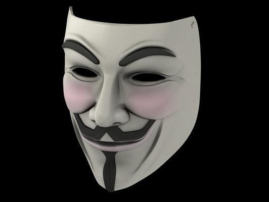 guy fawkes mask by jtm remixed geekm0nkey props & cosplays masks helmets guyfawkes anonymous prop replica 3d print model - Mito3D