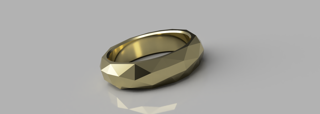 poly ring by manuelbonetto10 fashion models lowpoly hand fashionaccessories beatiful 3d print model - Mito3D