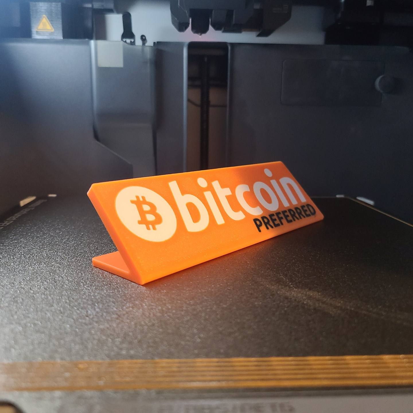 bitcoin accepted preferred countertop sign s by astupidmoose art signs & logos payment square 3D print model - Mito3D