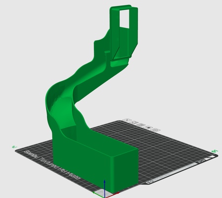 accroché chute remixé by johanndesai 3d imprimante accessoires 3d print model - Mito3D