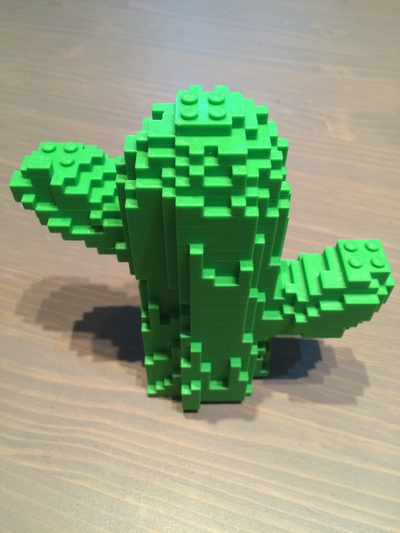 bloque cactus by jhos fuentes casa decoración minecraft mexicano natural plantas 3d print model - Mito3D