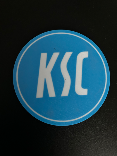 karlsruhersc logo by k v arte señales logos bundesliga fútbol ksc 3d print model - Mito3D