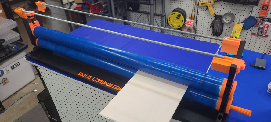 diy cold laminator by makers mashup tools gadgets coldlaminator vinyl vinylcutter cricut laser lasercutter 3d print model - Mito3D