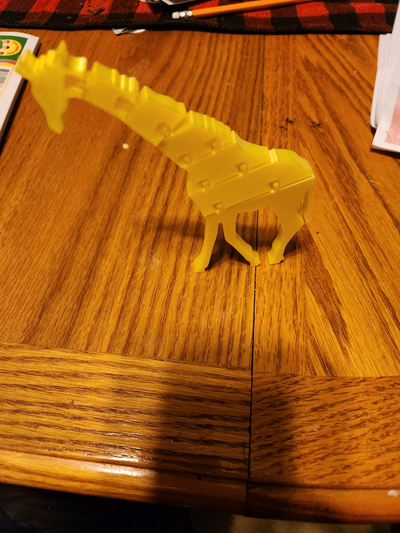 flexi girafe by écran art 2d 3d print model - Mito3D