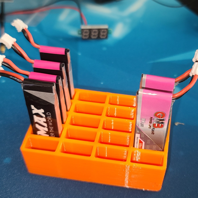 1s lipo bateria caso bainha grito baterias by fabricantes misture ferramentas organizadores retângulo armazenamento organizar organizador zangão drones 1slipo suporte caixa contêiner 3d print model - Mito3D