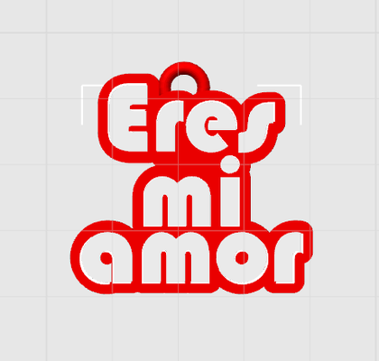 llavero mi amor by josedj arte moneta distintivi innamorato san valentin 3d print model - Mito3D