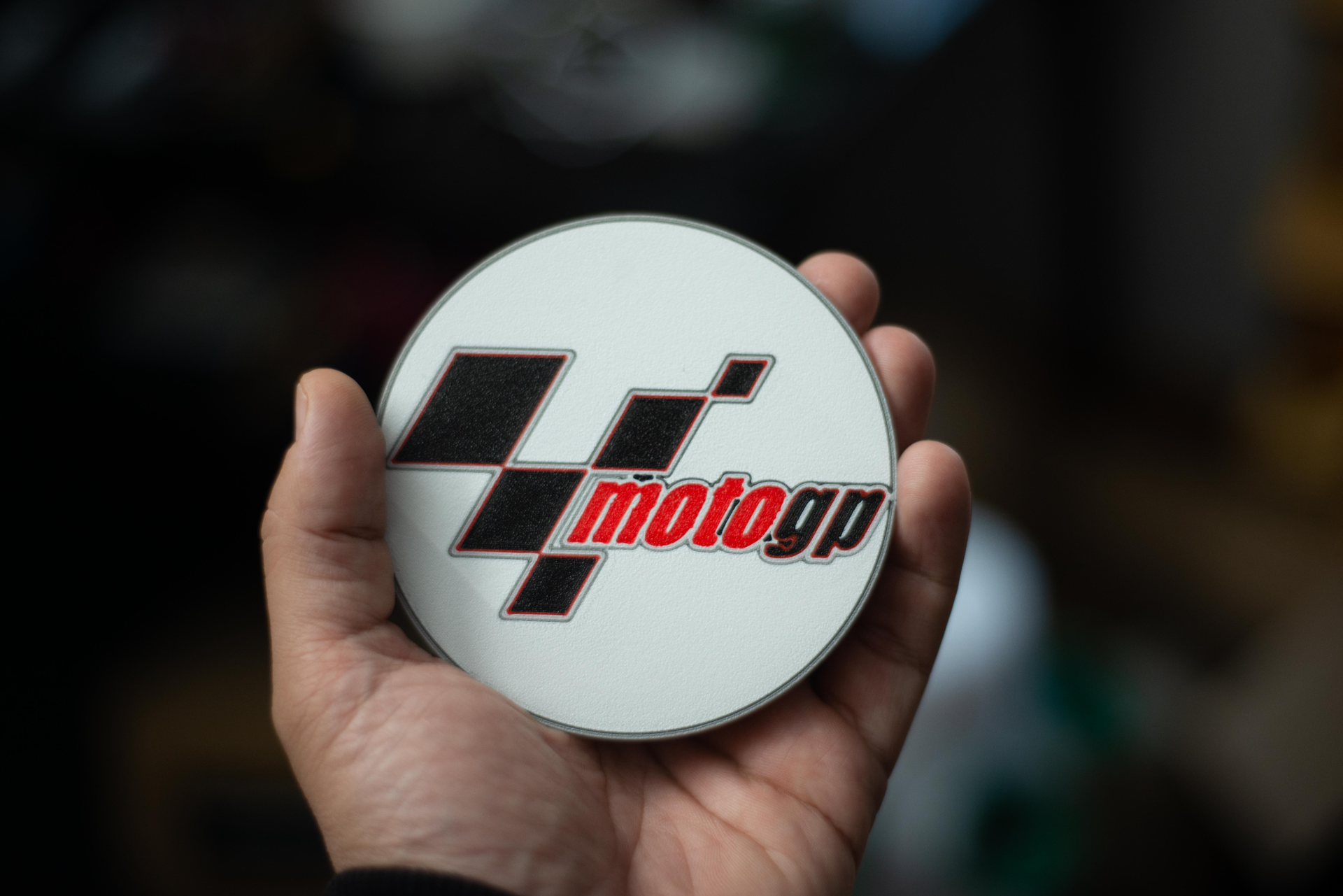 motogp bardak altlığı by gb ev halkı dekor moto gp motosiklet masa koruma rossi bagnaia dördüncü nadir devre büyük prix 3D print model - Mito3D