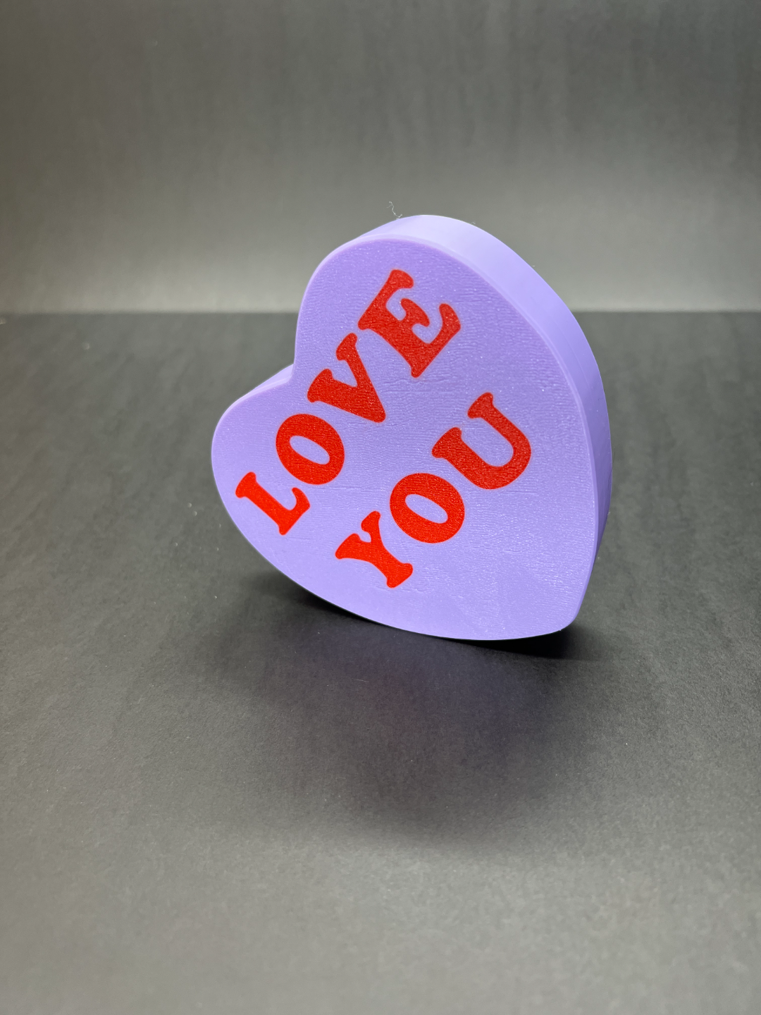 love candy heart conversation valentine's day by friartuck11 household decor red pink valentine be sweet kiss me xoxo hug cutie pie bestie wink honey bug wife husband daughter wedding gift blue green purple rainbow wine bottle eat drink free support no call adorable barbie yellow orange pastel easter christmas cute 3D print model - Mito3D