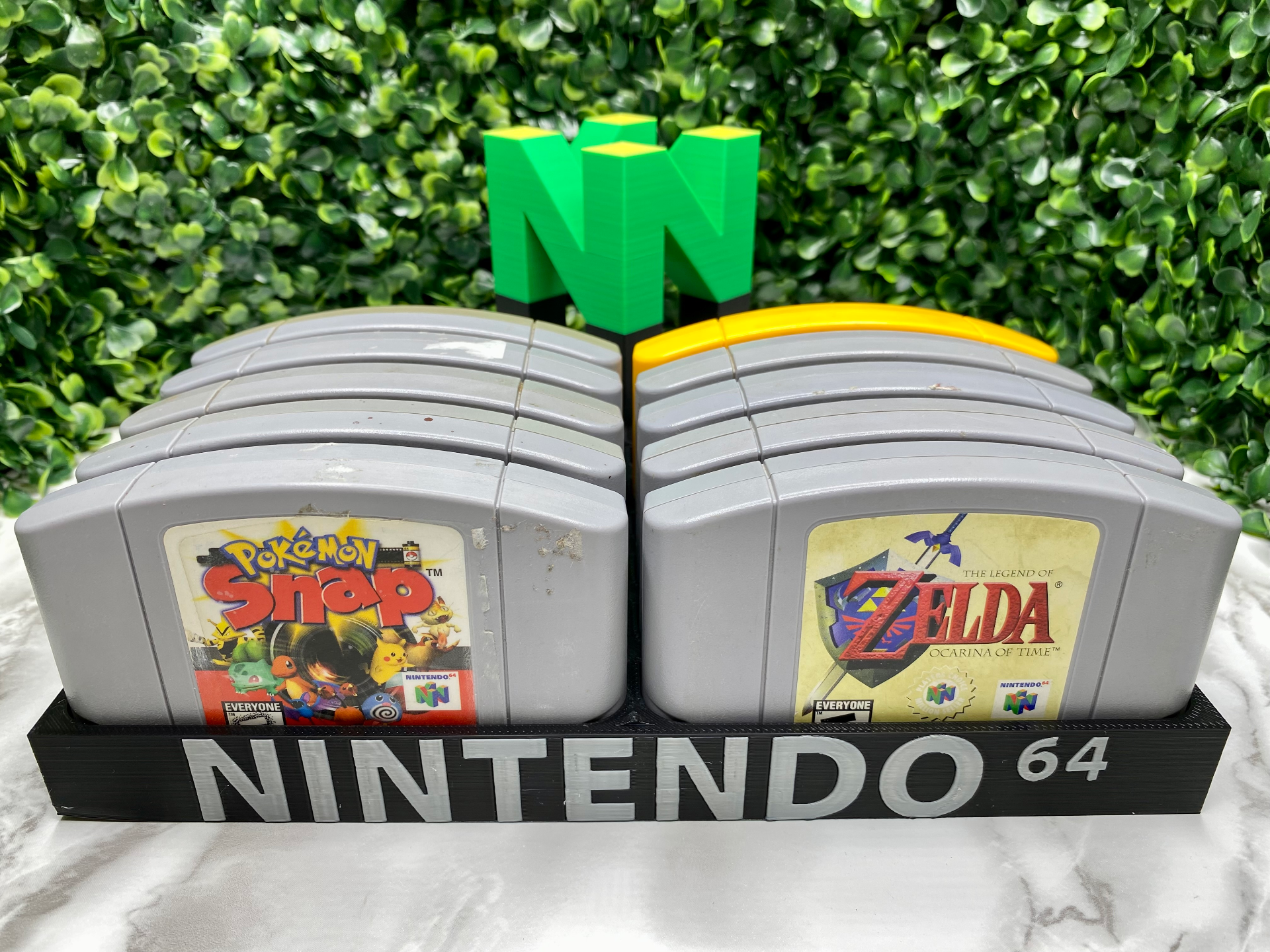 n64 nintendo 10-slot game holder cartridge case by user 1068934888 hobby & diy electronics video games gamer 3D print model - Mito3D