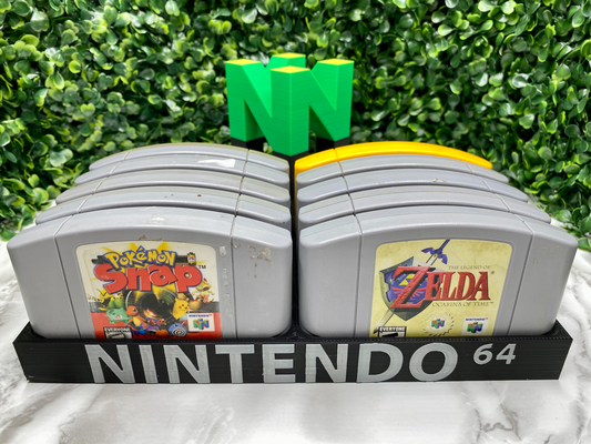 n64 nintendo 10-slot game holder cartridge case by user 1068934888 hobby & diy electronics video games gamer 3d print model - Mito3D