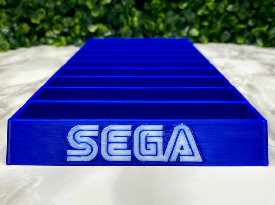 sega genesis game holder disc case by user 1068934888 hobby & diy electronics gamer video games 3d print model - Mito3D