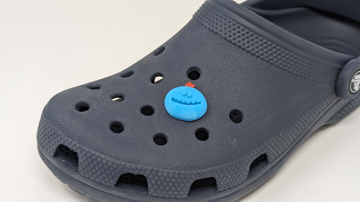 senhor meeseeks croc charme by spacemanspiff moda calçados rick mortiço jibbitz patíbulo jibbit 3d print model - Mito3D