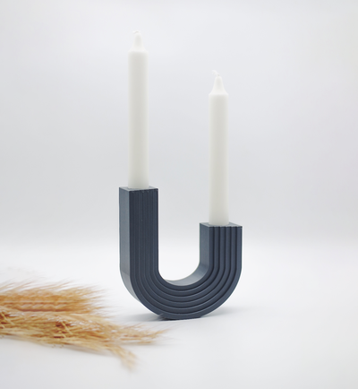 candle holder - scandi design by nils kal household decor interior dead home living livingroom christmas 3d print model - Mito3D