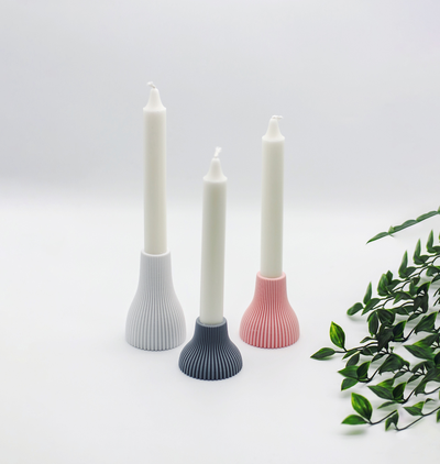 candle holders by nils kal household decor design interior 3d print model - Mito3D