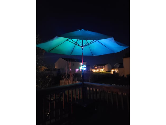 parapluie lumière plate forme or patio by fabricants écraser ménage jardin ledholder lumières led éclairage parasol serrer bougies chauffe plat décor extérieur 39 agrafe clipon 3d print model - Mito3D