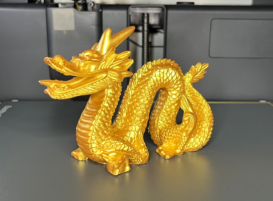 chunjie dragon statue by médecin restauré ménage festivités feng shui 2024 2d art festival décor déco chine chinois concours 3d print model - Mito3D