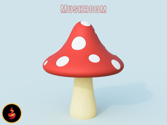 mushroom by jamestheprinter household decor container stash threaded threads stashbox ams mmu 3d print model - Mito3D