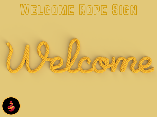 rope sign by jamestheprinter art signs & logos office home decor entryway entry 3d print model - Mito3D