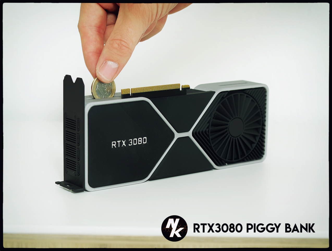 rtx3080 porcellino banca by zero kal giocattoli giochi nvidia salvadanaio geforce rtx 3D print model - Mito3D